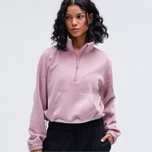 Lululemon Softstreme Halfzip in Blush Rose